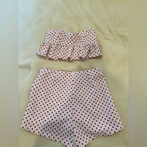 Polka Dot Set - Red and White